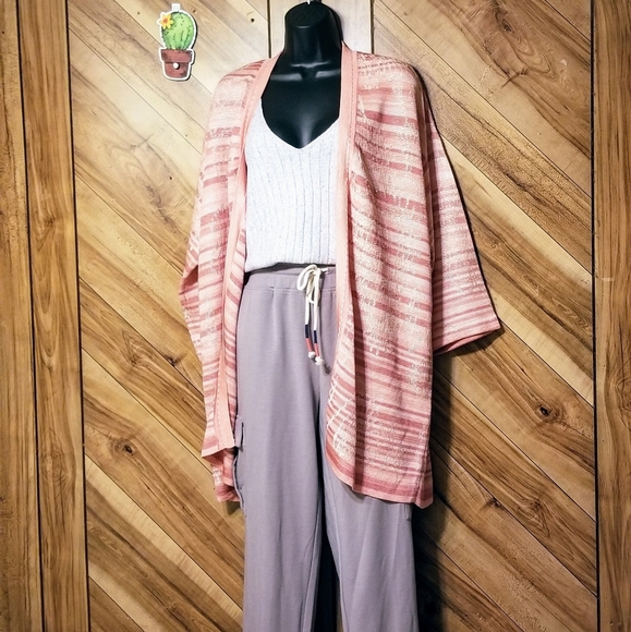 🆕 CHICO'S Embroidered Striped Jacquard Cardigan - Picture 5 of 13